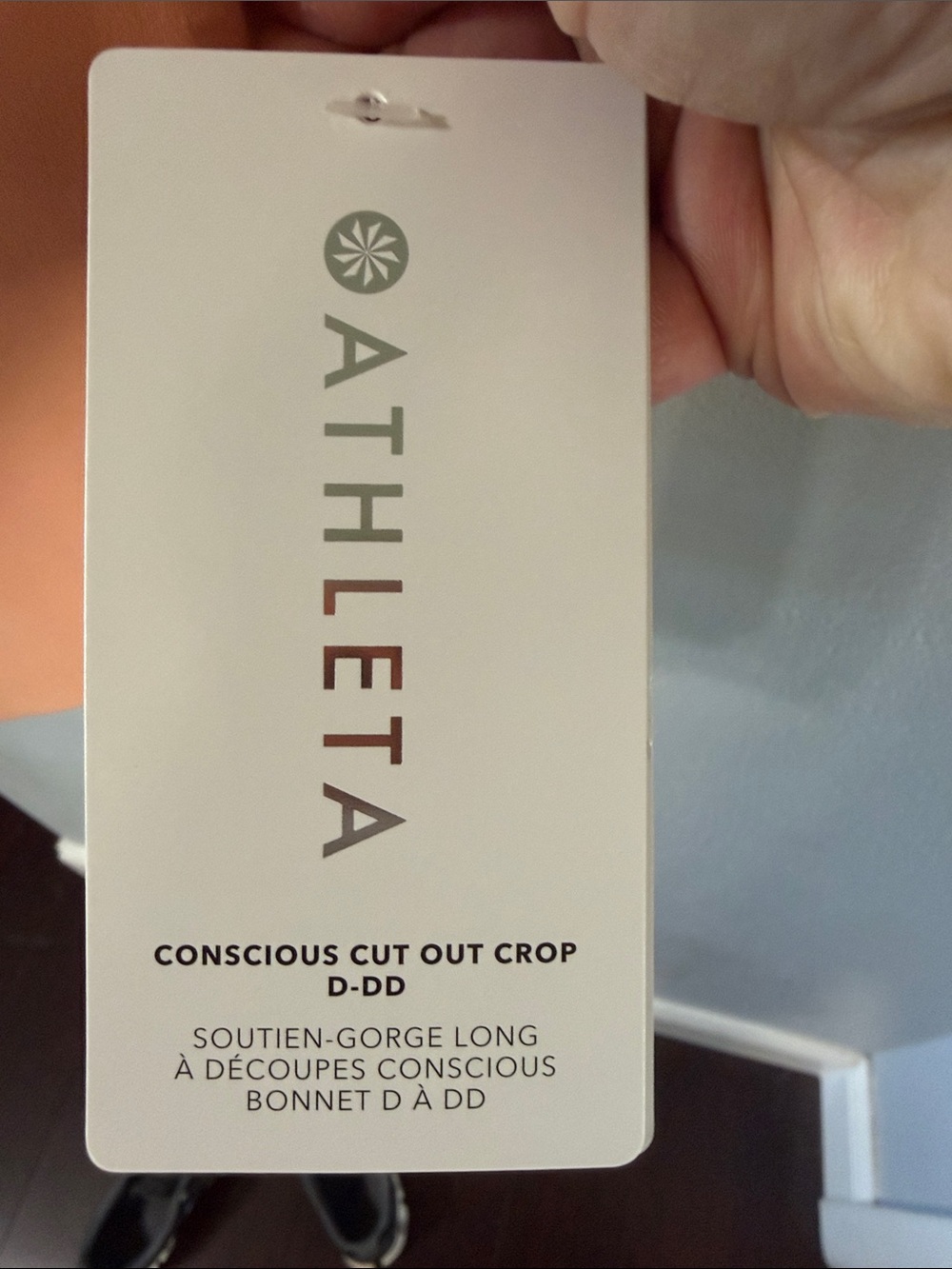 Athleta Peach Cut-Out Crop D-DD Bra Top - Picture 2 of 5